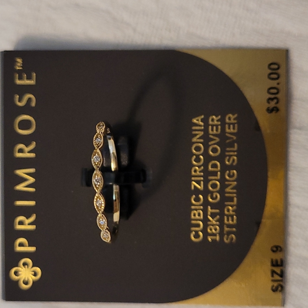 18kt over sterling silver Ring